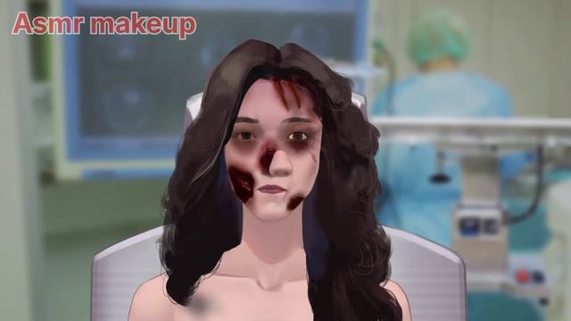 Girl Bitten by Zombies _ Face Restoration Makeup смотреть онлайн