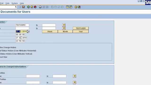 SU01 tcode in SAP смотреть онлайн