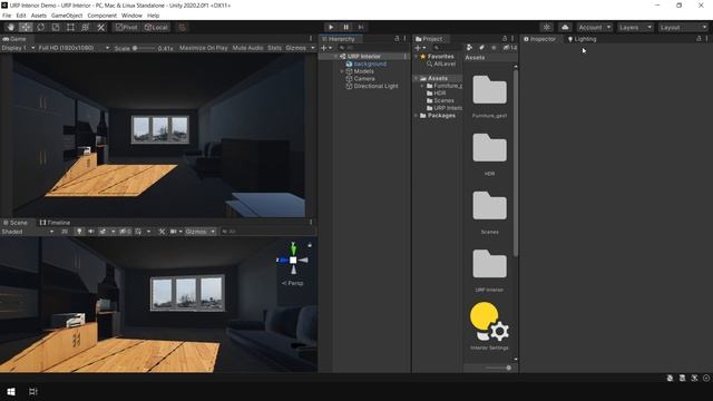 Interior Lighting in URP (Universal Render Pipeline) | Unity 2020.2 смотреть онлайн