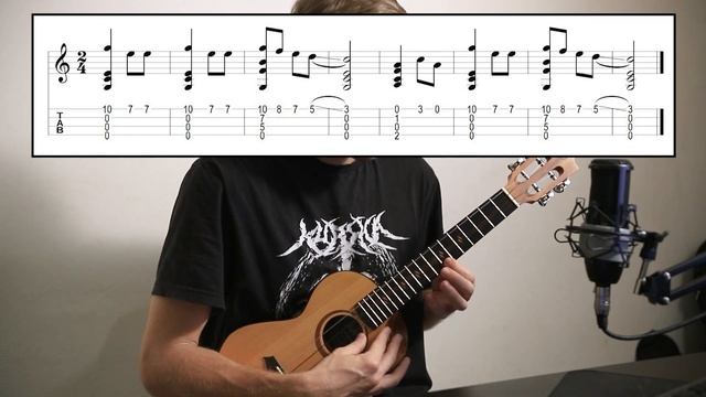 маленькой ёлочке холодно зимой НА УКУЛЕЛЕ смотреть онлайн