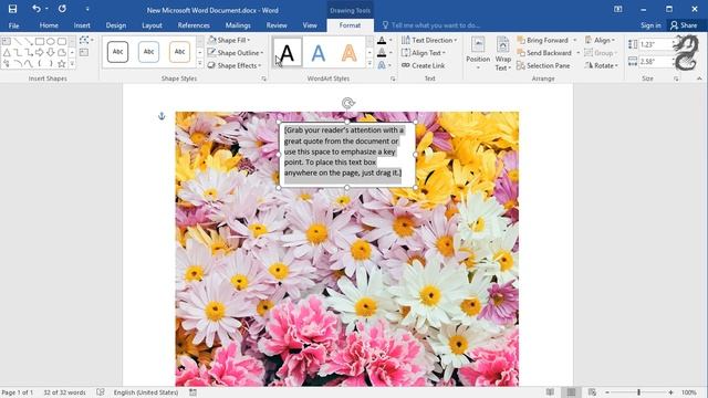 How to add a transparent Text Box onto an image in Word смотреть онлайн