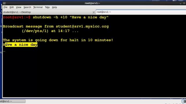 Intro to Linux Week 2: Working with the Shell Part ( Shutdown/Reboot) смотреть онлайн
