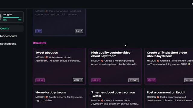 JoyStream - обзор проекта, новое crew3, токены за xp. смотреть онлайн