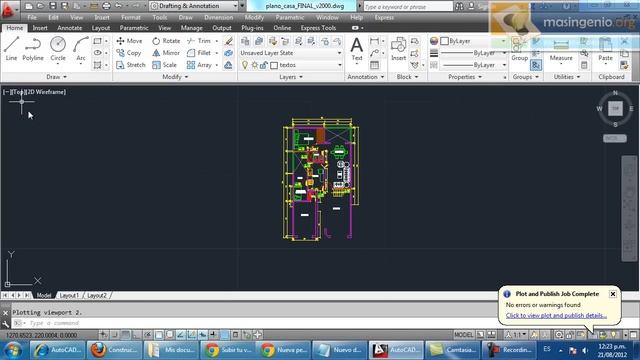 Convertir de DWG AutoCAD a PDF JPG PNG con modo Impresión de forma rápida смотреть онлайн