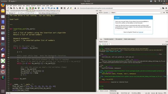 Week 2 Debug Challenge смотреть онлайн