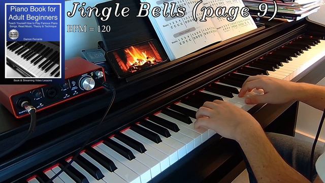 JINGLE BELLS (Page 9) || Damon Ferrante Piano Book for Adult Beginners смотреть онлайн