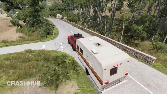 Cars Vs Fallen Tree #7 – BeamNG Drive | CRASHhub #Cargames