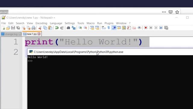 Notepad++ Python смотреть онлайн