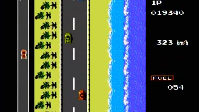 NES ПРОХОЖДЕНИЕ Road Fighter смотреть онлайн