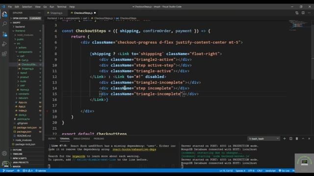React js Tutorial # 89| How to Checkout Steps Component in ReactJs |E-Commerce site смотреть онлайн
