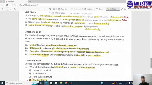 SOSUS : Sounds Of The Ocean | Reading Answers | Explanation With 9 Bander Simran Sir смотреть онлайн