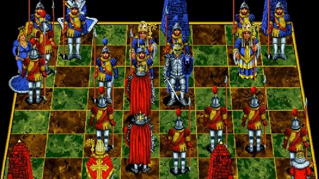 Battle Chess: Enhanced CD-ROM (Interplay)(MS-DOS)[1992]- Odd game with no Queen ?♕ (2x speed) смотреть онлайн
