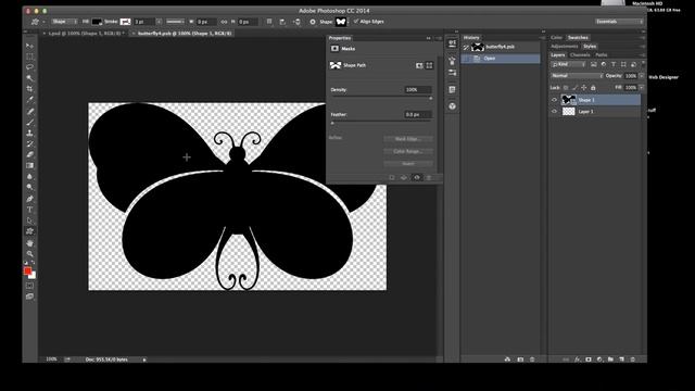 Photoshop CC : Convert to linked smart objects (custom shapes) смотреть онлайн