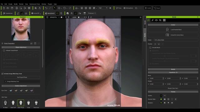 2D TO 3D HEADSHOT FOR CHARACTER CREATOR смотреть онлайн