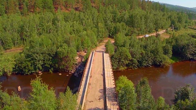 Мост через реку по дороге в лагерь "Парус" Чита 2015 смотреть онлайн