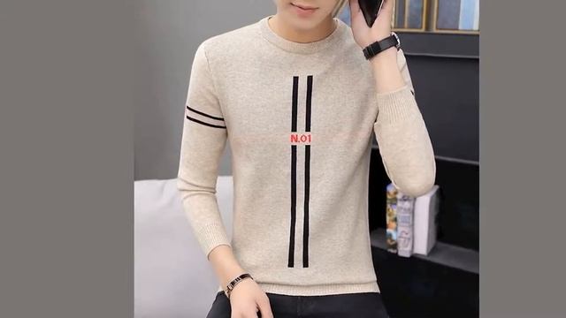 Осенне-зимний модный брендовый мужской вязаный свитер плотный прита смотреть онлайн