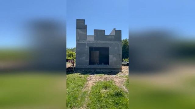 Строим дом из полистиролбетона за 3 дня - день второй смотреть онлайн