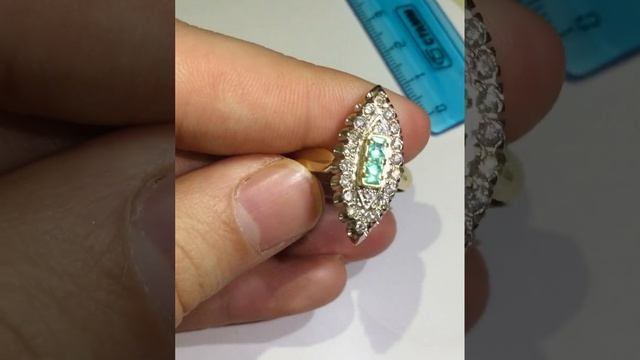 Золотое кольцо с бриллиантами СССР смотреть онлайн