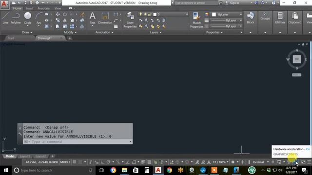1A AutoCAD 2016 Intro Start blank new drawing and line command смотреть онлайн