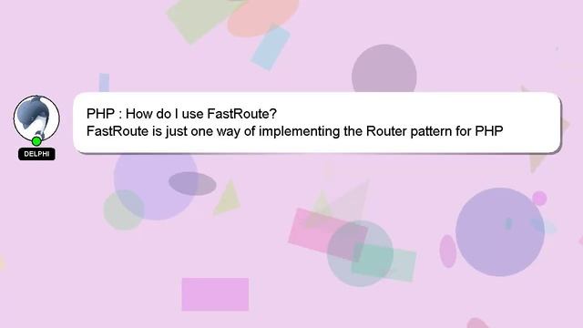 PHP : How do I use FastRoute? смотреть онлайн