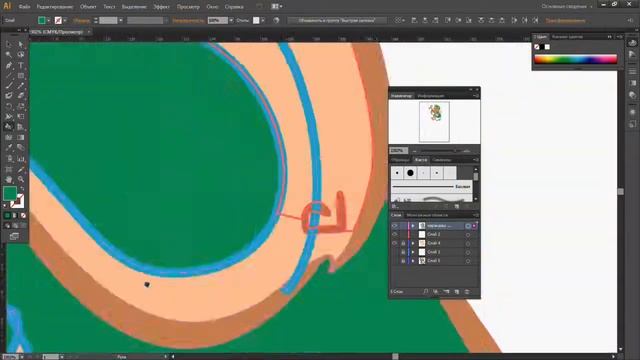 Рисуем купидона в Illustrator | Speed drawing cupid смотреть онлайн