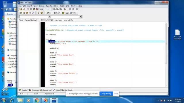 C Decision making | if | if else | nested if | else if |goto |switch with examples смотреть онлайн