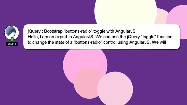 jQuery : Bootstrap "buttons-radio" toggle with AngularJS смотреть онлайн