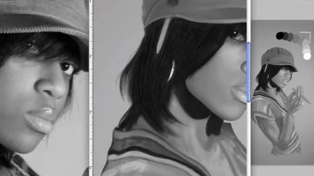 Digital Painting in Photoshop - Portrait from 2010 смотреть онлайн