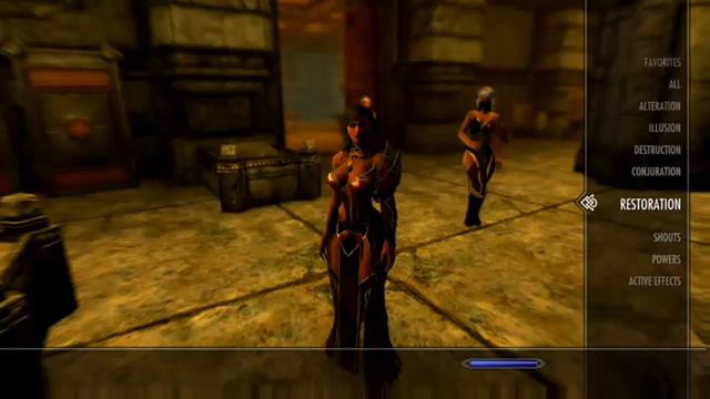 Skyrim SE (mods) - Crom - Uttering Hills Cave