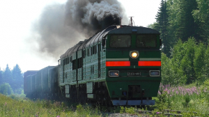 2ТЭ116-486 вывозным поездом дает прикурить