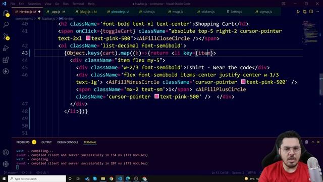 Creating Cart State for Codeswear.com | NextJs Tutorial for Beginners #42 смотреть онлайн