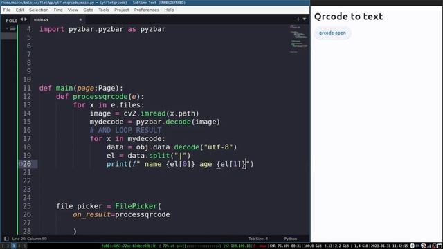 Flet Tutorial - Read QrCode and Push To DataTable смотреть онлайн