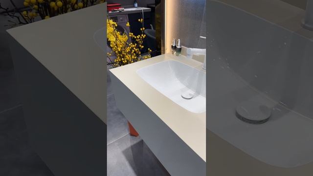 the Beauty of Levi Bathroom Cabinets - Perfect Combination of Matte Rock Slab and Ceramic Basin смотреть онлайн
