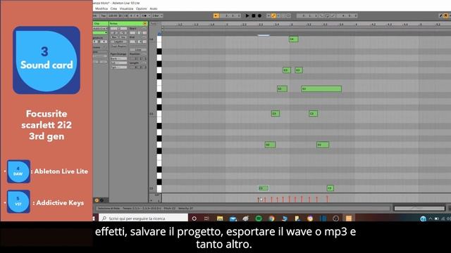 How to record a digital piano/keyboard with MIDI (Ableton Live Lite or Fruity Loops) смотреть онлайн