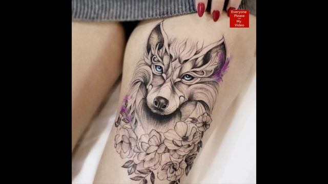 Best Simple Wolf Tattoos For Girls Ideas | Tattoo Designs For Girls | Animal Tattoo | Wolf Tattoo смотреть онлайн