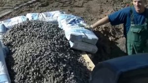 Основание под сборный бассейн- заглубленная круглая бетонная плита по грунту. Часть1.