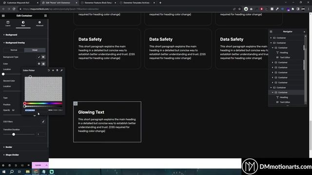 Elementor Glowing card animation effect (Free Template) смотреть онлайн