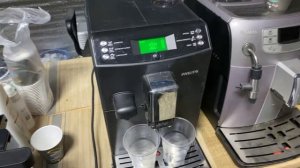 Прочистка таблеткой Саеко Минуто, Лирика, Интелия, Инканто HD, Aulika с лючком молотого кофе.