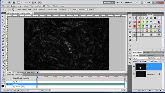 Create Space Nebula Star sky in Photoshop CS5 смотреть онлайн