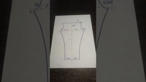 Построение выкройки детских штанов без бокового шва