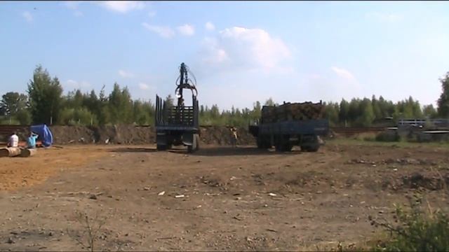 Первый завоз круглого леса Пилорама Кулебаки смотреть онлайн