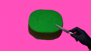 Антистресс видео. Режу кинетический песок.