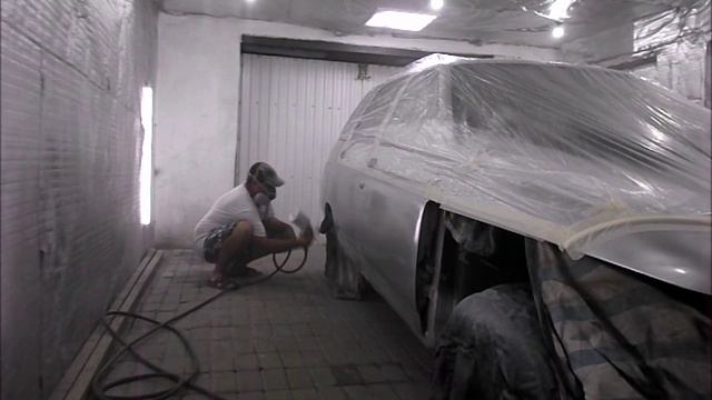 Из утиля в идеал! Ваз 2111 серебро часть 9 Покраска кузова авто. смотреть онлайн