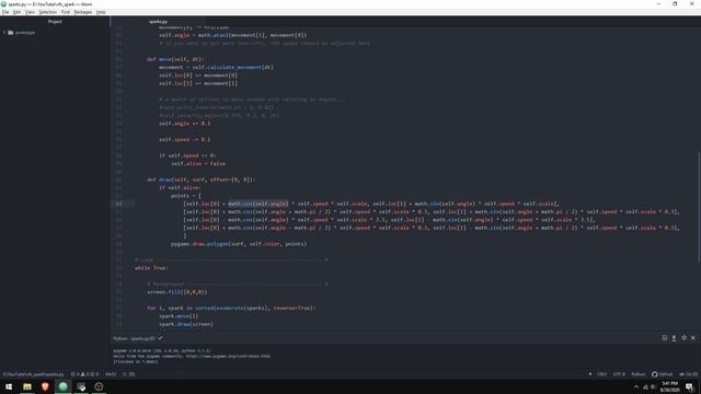 Pygame Spark VFX - Demo/Explanation смотреть онлайн