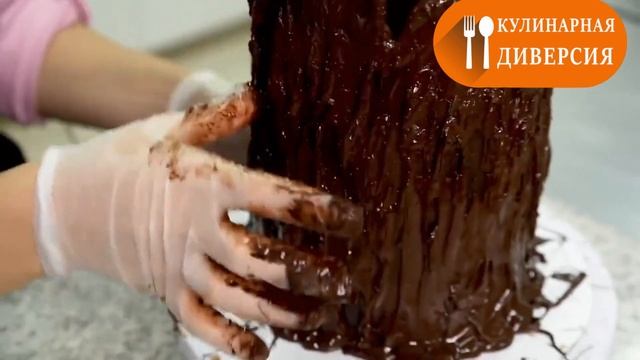 МАСТЕР-КЛАСС: ТОРТ ПЕНЬ. ШОКОЛАДНАЯ КОРА и СЪЕДОБНЫЙ МОХ смотреть онлайн