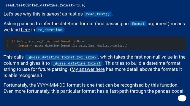Inferring date format versus passing a parser смотреть онлайн
