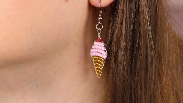 DIY Украшения СВОИМИ РУКАМИ / Серьги из бисера / Мастер класс ? Afinka смотреть онлайн