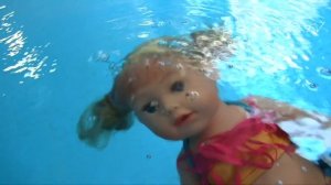 Кукла #БебиБон Эмили Учится Плавать в Бассейне Мультик для детей Играем Как Мама