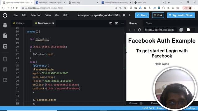 Login with Facebook Account using React | Integrate Facebook Login Button in React смотреть онлайн
