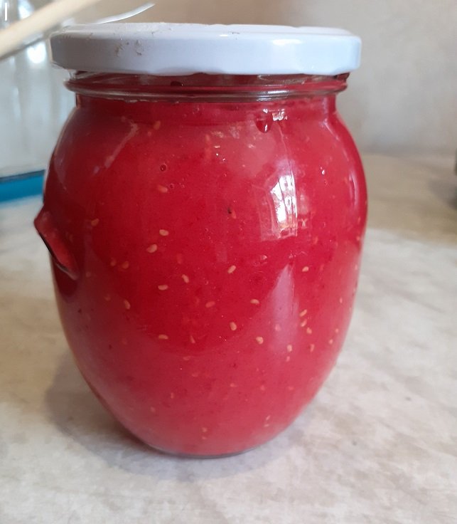 ВАРЕНЬЕ БЕЗ ВАРКИ. Малина протертая с сахаром